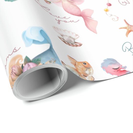 Mermaid Wrapping Paper Geschenkpapier (Rolleneckpunkt)