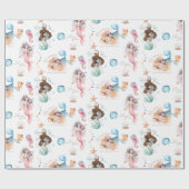 Mermaid Wrapping Paper Geschenkpapier (Flach)
