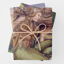 Mermaid Wrapping Paper Set Geschenkpapier Set
