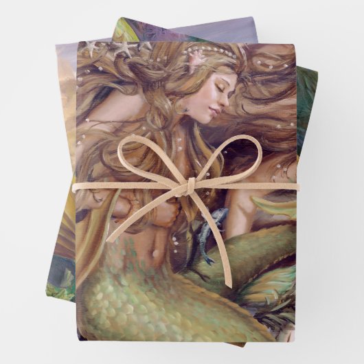 Mermaid Wrapping Paper Set Geschenkpapier Set (Beispiel)