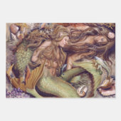 Mermaid Wrapping Paper Set Geschenkpapier Set (Vorderseite)