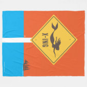 Mermaid X-ing Fleecedecke (Vorderseite (Horizontal))