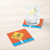 Mermaid X-ing Rechteckiger Pappuntersetzer (Vor Ort)