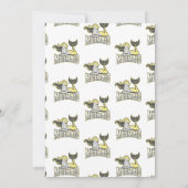 Mermaid Yellow Geburtstagsparty Danke Einladung (Rückseite)