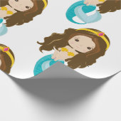 Mermaid Yellow Wrapping Geschenkpapier (Ecke)