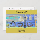 Mermaid Yoga Postcard Postkarte (Vorne/Hinten)