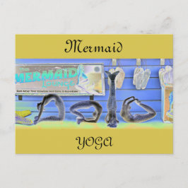 Mermaid Yoga Postcard Postkarte