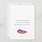 Mermaid zum Geburtstag Dankeskarte (Rückseite)