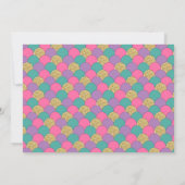 Mermaid zum Geburtstag Einladung unter dem Party (Rückseite)