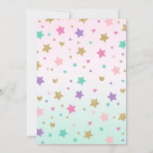 Mermaid zum Geburtstag Einladung unter dem Party (Rückseite)