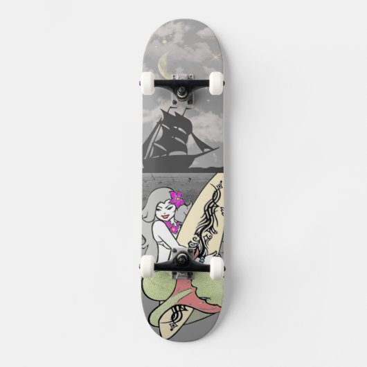 Mermaide Skate Board Skateboard (Vorderseite)