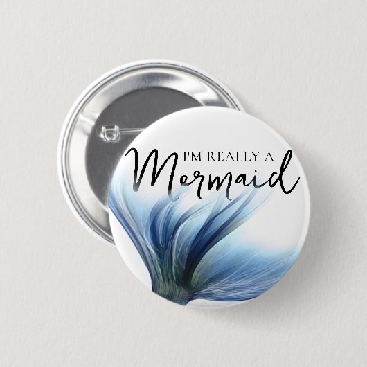 #MermaidLife Im Wirklich eine Meerjungfrau | Blue Button (Vorne & Hinten)