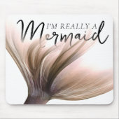 #MermaidLife Im Wirklich eine Meerjungfrau | Rose Mousepad (Vorne)