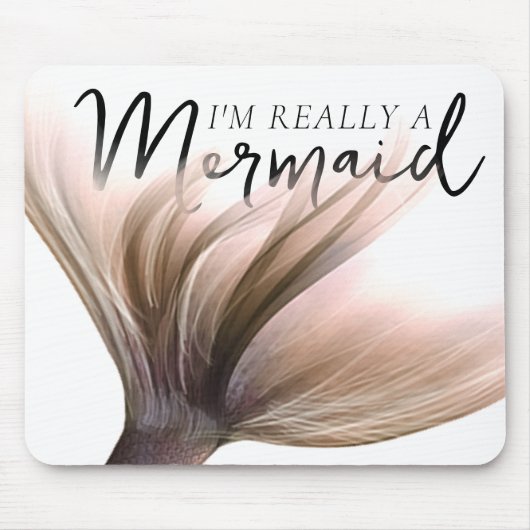 #MermaidLife Im Wirklich eine Meerjungfrau | Rose  Mousepad (Vorne)