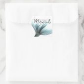 #MermaidLife Im Wirklich eine Meerjungfrau | Wasse Quadratischer Aufkleber (Tasche)