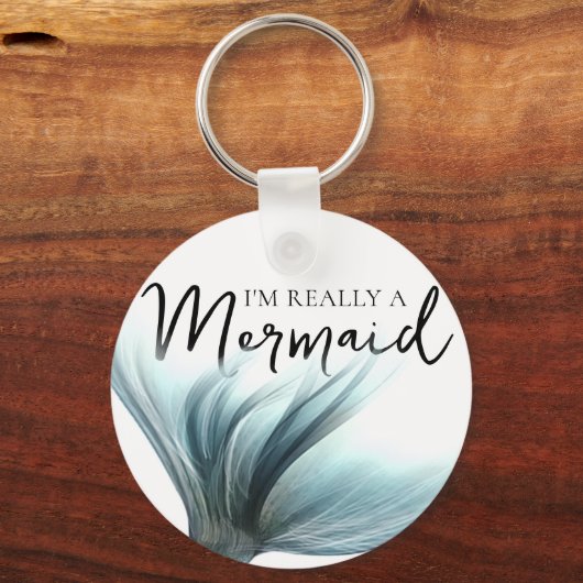 #MermaidLife Im Wirklich eine Meerjungfrau | Wasse Schlüsselanhänger (Rückseite)