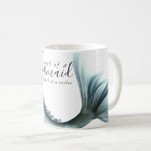 #MermaidLife Sailor Mouth Mermaid Soul | Aqua Aqua Kaffeetasse (VorderseiteRechts)