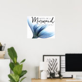 #MermaidLife Sailor Mouth Mermaid Soul | Blauer Sc Poster (Heimbüro)