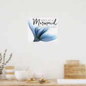 #MermaidLife Sailor Mouth Mermaid Soul | Blauer Sc Poster (Küche)