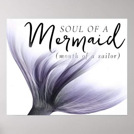 #MermaidLife Sailor Mouth Mermaid Soul | LILA Poster (Vorne)