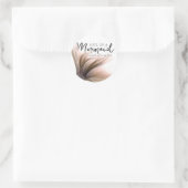 #MermaidLife Sailor Mouth Mermaid Soul | SCHWANZ Runder Aufkleber (Tasche)