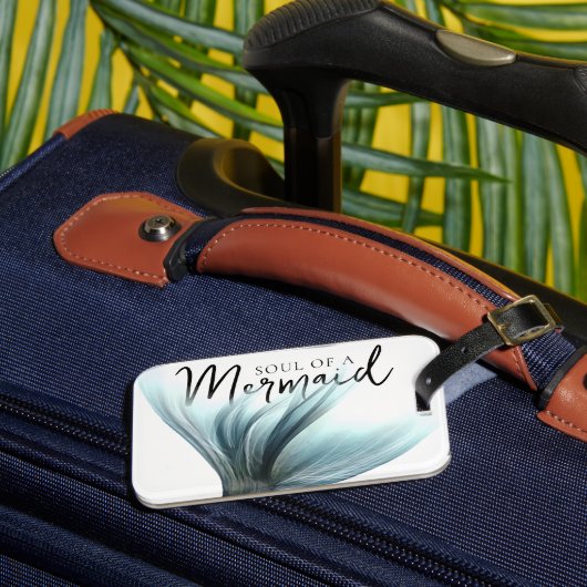 #MermaidLife-Soul einer Meerjungfrau | SCHWANZ Gepäckanhänger (Vorderseite Insitu 3)