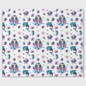 Mermaid's Adventure! Geschenkpapier (Flach)