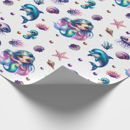 Mermaid's Adventure! Geschenkpapier (Ecke)