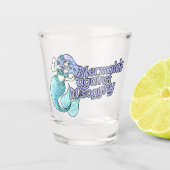 Mermaids Against Misogyny Feminist Mermaid Kunstwe Schnapsglas (Vorderseite)