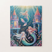 Mermaids and underwater castles puzzle (Vertikal)