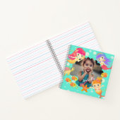 Mermaids Aqua Foto Notizblock (Innenseite)