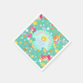 Mermaids Aquamarin Serviette (Ecke)