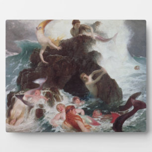 Mermaids at Play, 1886 Fotoplatte