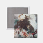 Mermaids at Play, 1886 Magnet (Vorderseite/Rückseite)