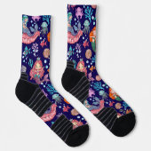 Mermaids aus niedlichem Cartoon Socken (Rechts)