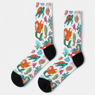 Mermaids aus niedlichem Cartoon Socken