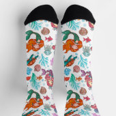 Mermaids aus niedlichem Cartoon Socken (Oben)