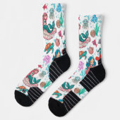 Mermaids aus niedlichem Cartoon Socken (Links)