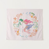 Mermaids Best Friends Forever BESTE FREUNDIN Perso Wandteppich (Vorderseite (Horizontal))