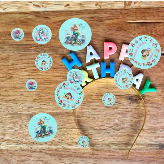 Mermaids Birthday Table Confetti für Kinder Party Konfetti