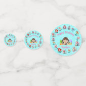 Mermaids Birthday Table Confetti für Kinder Party Konfetti (Vorderseiten)