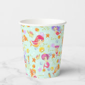 Mermaids Blue Pappbecher (Rückseite)