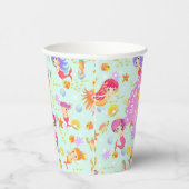 Mermaids Blue Pappbecher (Rechts)