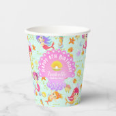 Mermaids Blue Pappbecher (Vorderseite)