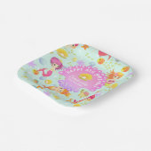 Mermaids Blue Pappteller (Gewinkelt)