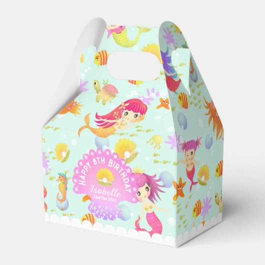 Mermaids Blue Tent Geschenkschachtel (Vorderseite)