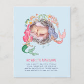 Mermaids BUDGET FOTO Einladung Ankündigung (Vorderseite)