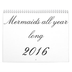 Mermaids das ganze Jahr lang Kalender