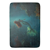 Mermaid's Dream Fantasy Art Underwater Scene Badematte (Vorderseite Vertikal)