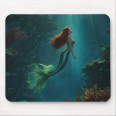 Mermaid's Dream Fantasy Art Underwater Scene Mousepad (Vorne)